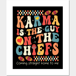 Funny Vintage Karma is the Guy on the Chiefs Posters and Art